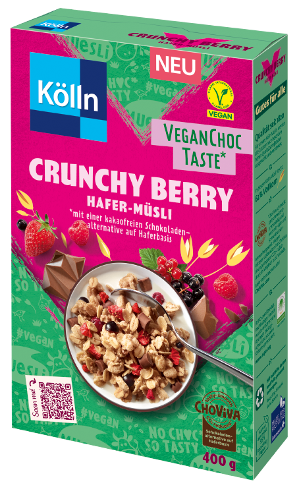 Oat Granola Berry with ChoViva