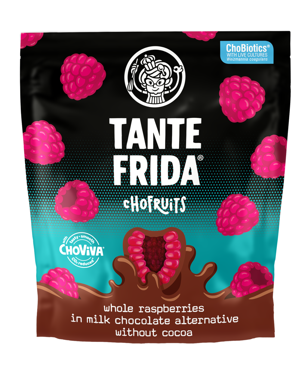 Tante Frida Chofruits Himbeeren mit ChoViva