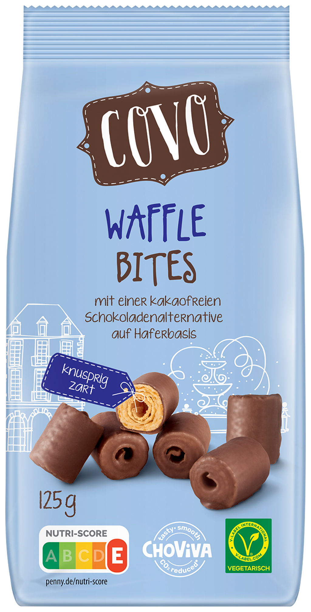 Covo Waffle Bites with ChoViva