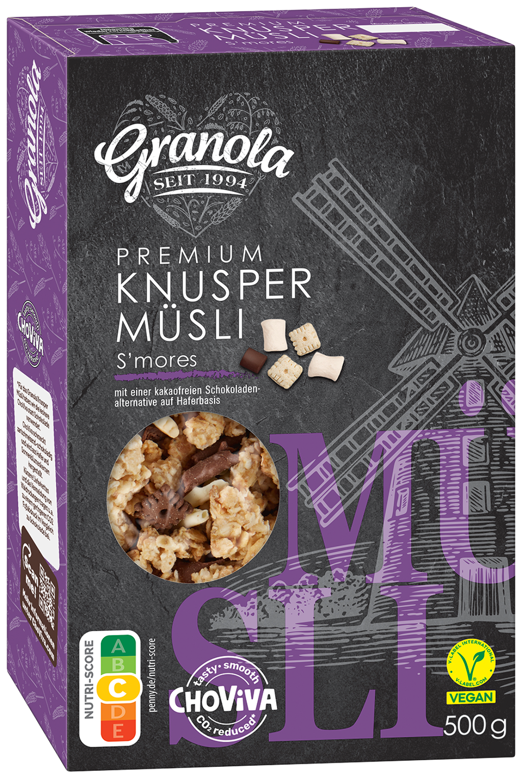 Granola Premium Crunchy Cereal S'mores with ChoViva