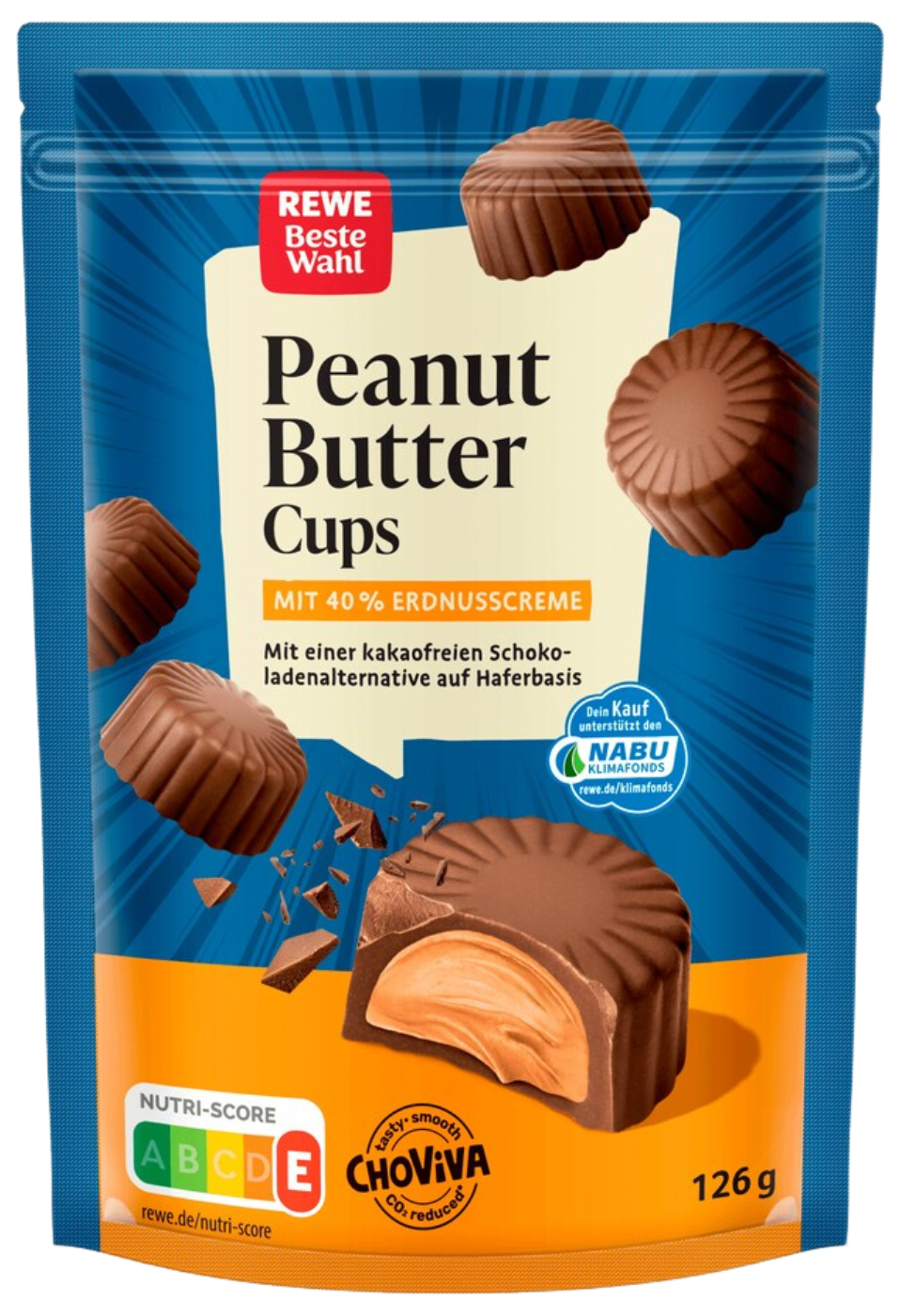 Rewe Beste Wahl Peanut Butter Cups mit ChoViva
